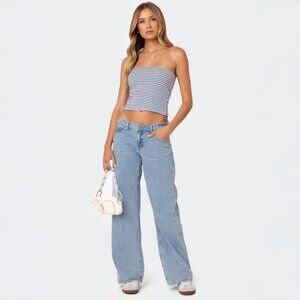 NWT - Edikted Raelynn Washed Low Rise Jeans